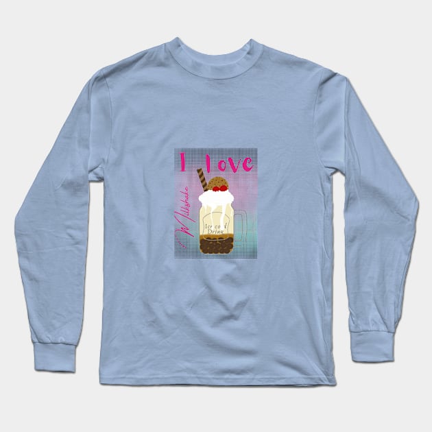 I love milkshake Long Sleeve T-Shirt by Prince